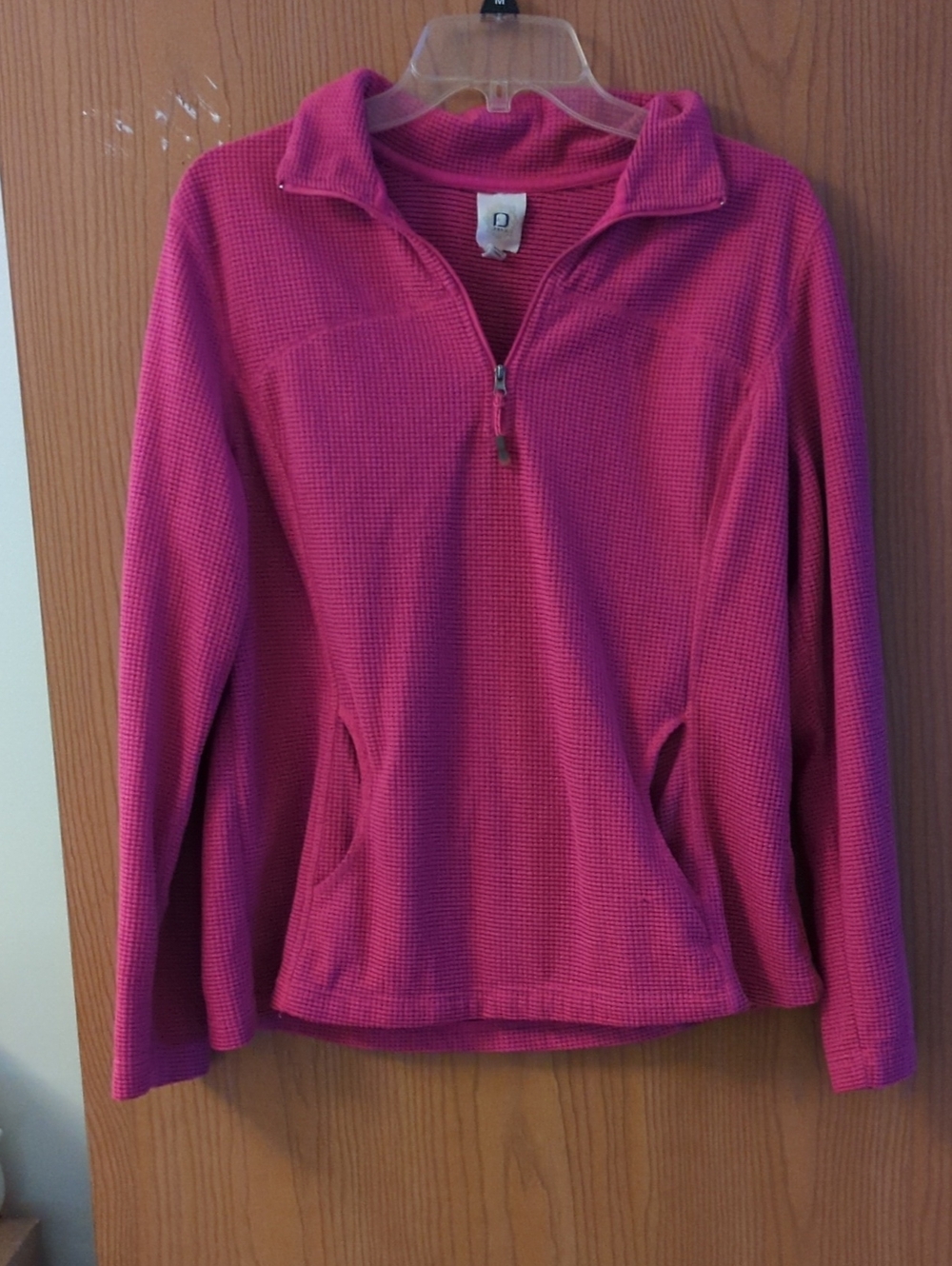 Fuda Pink And Black Variegated Top
